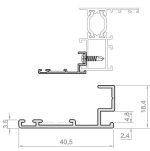 SOLAPE DE 40 5 MM EXL-55 LACADO BLANCO[6 35MTS]