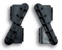 SOPORTE LAMA FIJA 25º NEGRO SERIES CORR  IZQ  125U