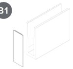 TAPA P  BARANDILLA  EXL-12480  BLANCO IZQ