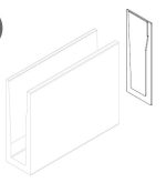 TAPA P BARANDILLA 12480 GLASS RAIL DER ANOD PLATA