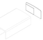 TAPA PASAMANO  12910 RECTO G RAIL DER  PLATA