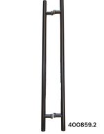 TIRADOR INOX TORREÓN RECTO 1000XØ32MM NEGRO IND