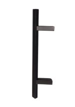 TIRADOR RECTANGULAR INCLINADO 500X30X20 NEGRO