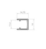 TAPETA CLIP IDS-30 NEGRO MATE