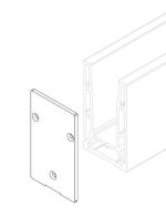 TAPA P BARANDILLA  EXL-14068  ANOD PLATA